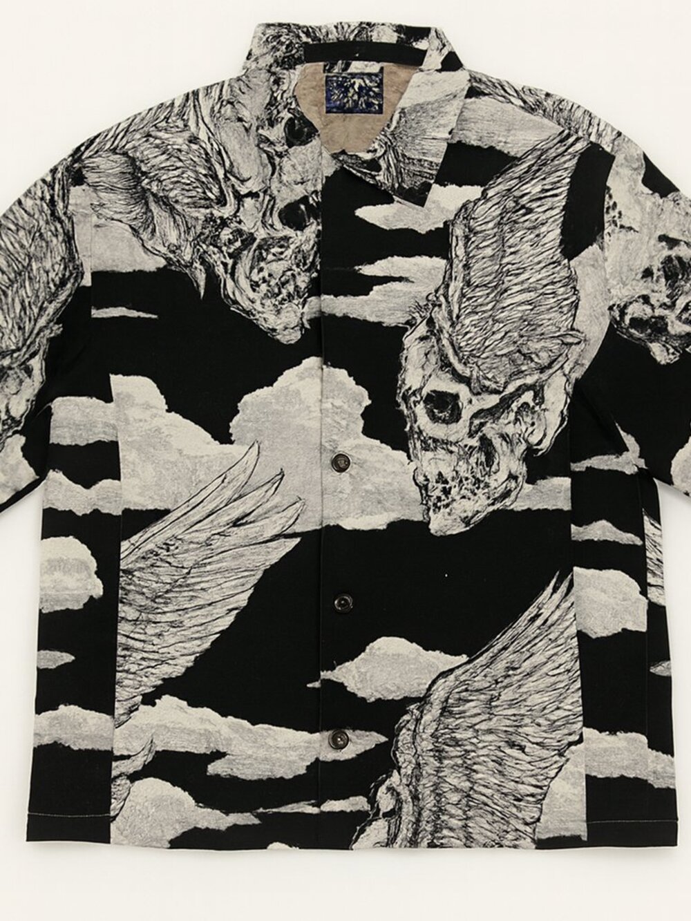 Rebel Vengeance Winged Skull Tapestry Jacket, Gothic Designer Streetwear Art